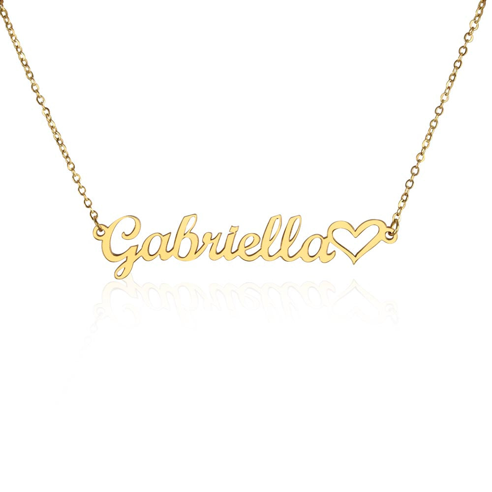 The Heart Custom Name Necklace