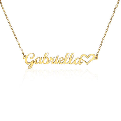 The Heart Custom Name Necklace
