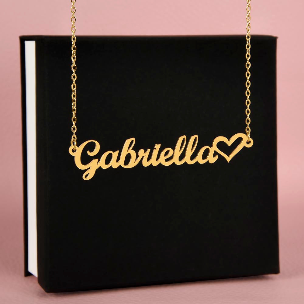 The Heart Custom Name Necklace