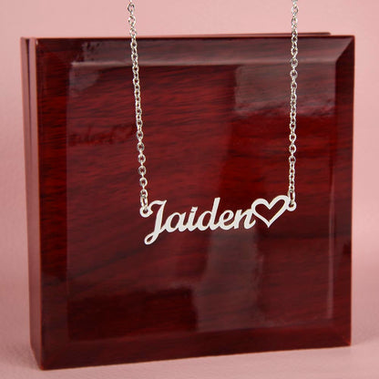 The Heart Custom Name Necklace