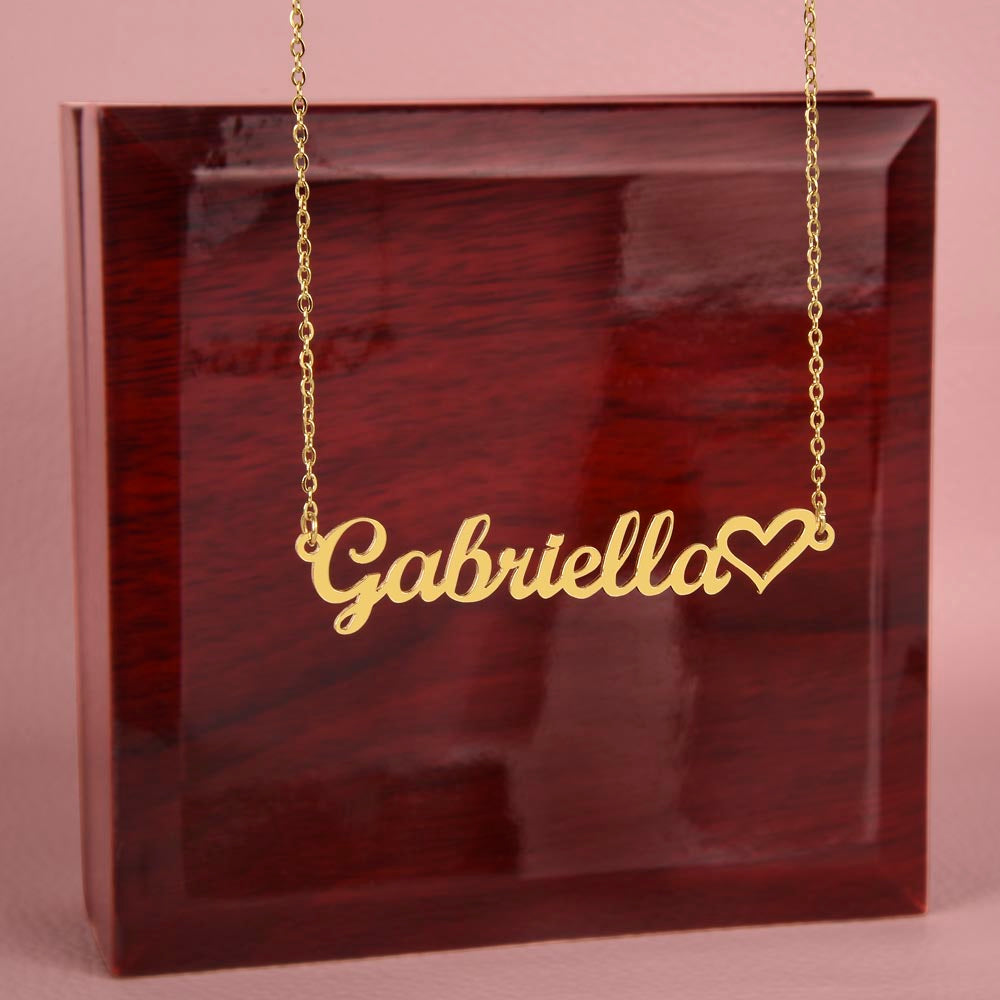 The Heart Custom Name Necklace