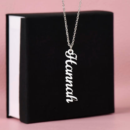 The Vertical Custom Name Necklace