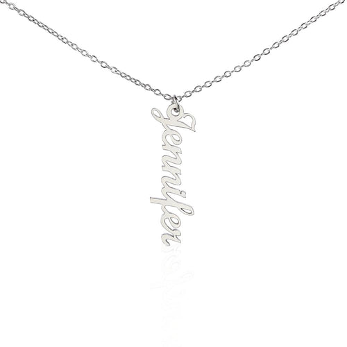 The Vertical Custom Name Necklace