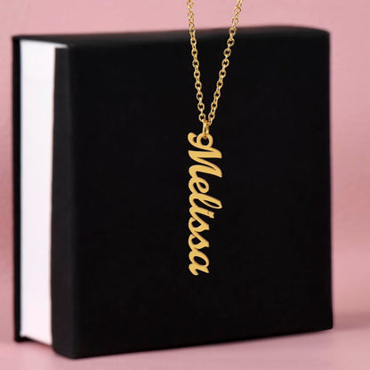 The Vertical Custom Name Necklace