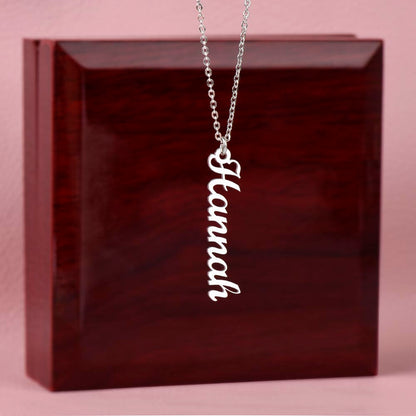 The Vertical Custom Name Necklace