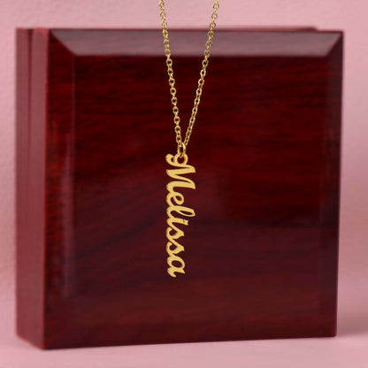 The Vertical Custom Name Necklace