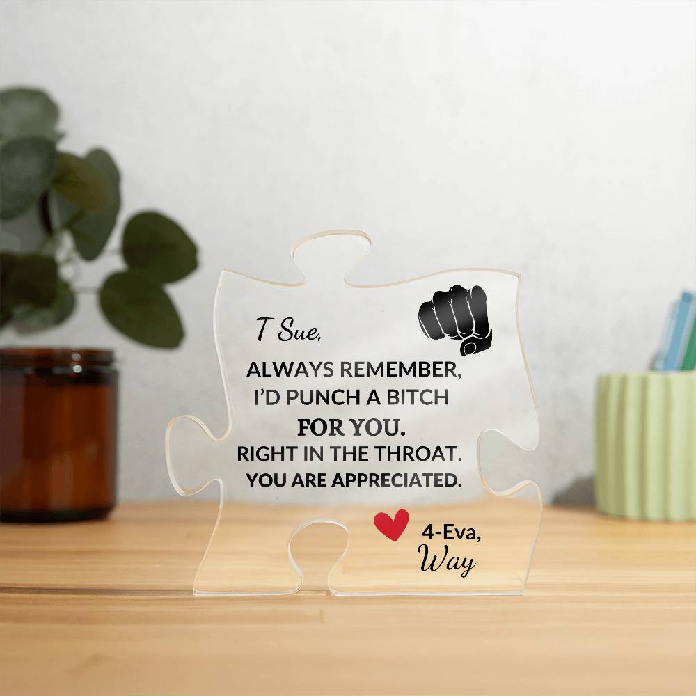 Customized Puzzle Piece | To My Aunt--Punch a Bitch