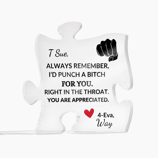 Customized Puzzle Piece | To My Aunt--Punch a Bitch