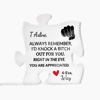 Cutomized Puzzle Piece | To My Aunt 2