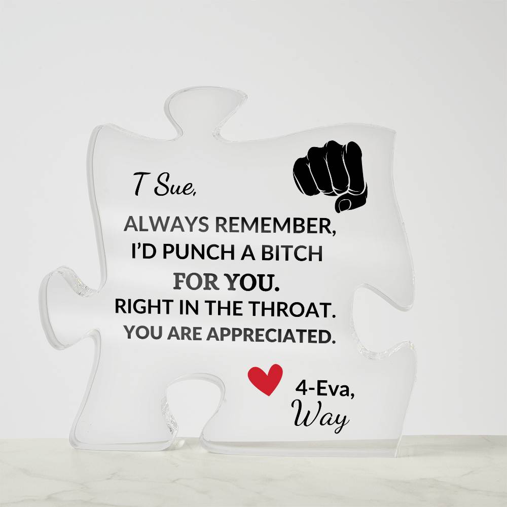 Customized Puzzle Piece | To My Aunt--Punch a Bitch