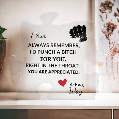 Customized Puzzle Piece | To My Aunt--Punch a Bitch