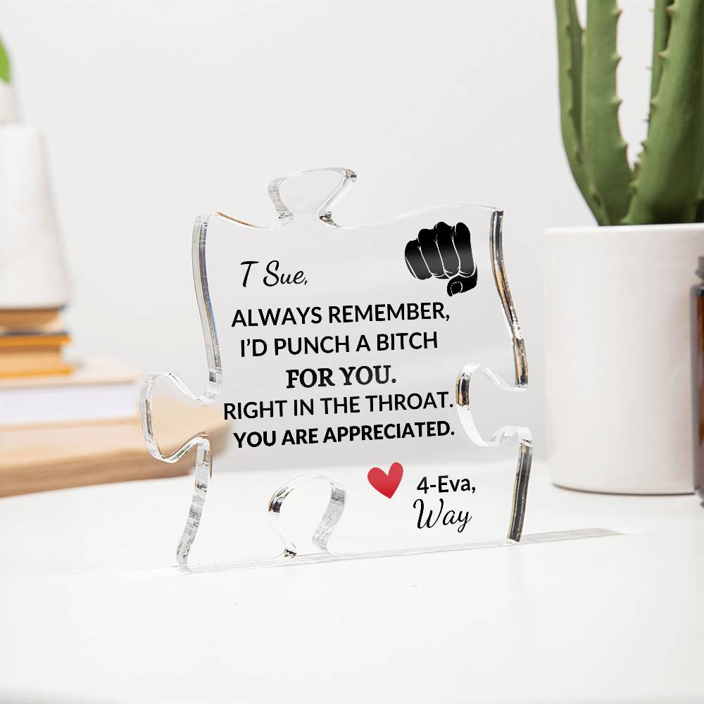 Customized Puzzle Piece | To My Aunt--Punch a Bitch