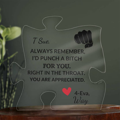 Customized Puzzle Piece | To My Aunt--Punch a Bitch