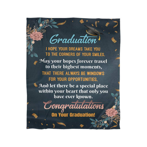 Graduation Blanket - Mink Soft Touch