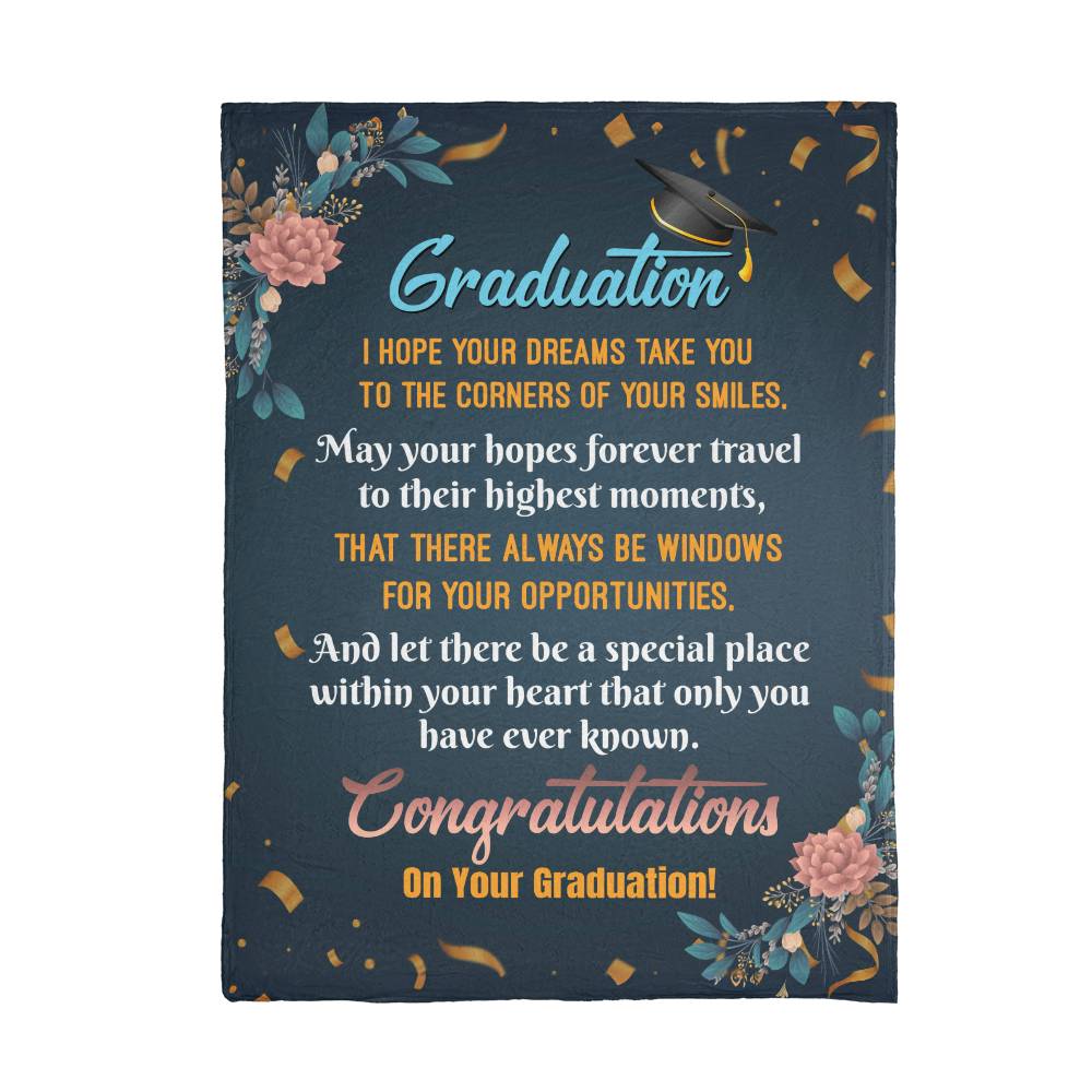 Graduation Blanket - Mink Soft Touch