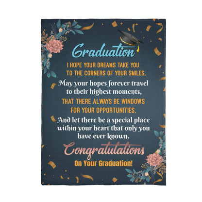Graduation Blanket - Mink Soft Touch