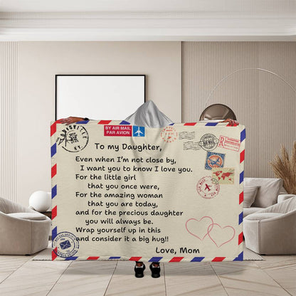 Daughter | Postcard Hooded Blanket