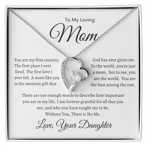 To My Loving Mom Necklace