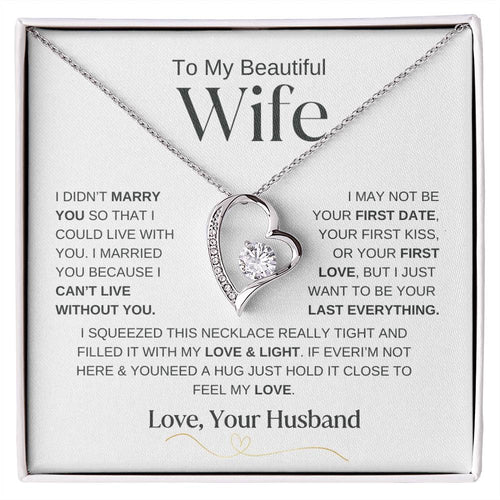 To My Beautiful Wife | Forever Love Necklace-WB2
