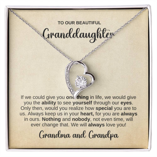 To OUR Granddaughter Necklace