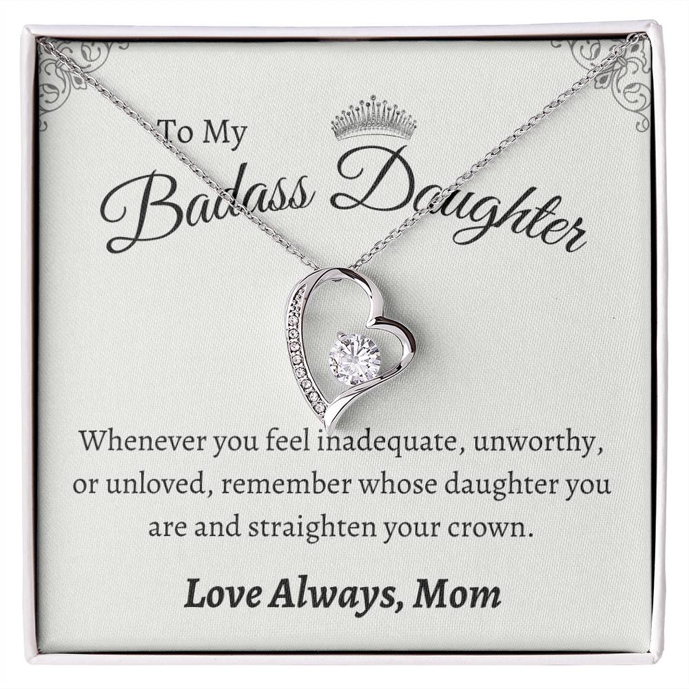 To My Badass Daughter Necklace
