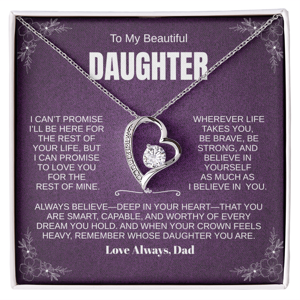 PERSONALIZED Beautiful Daughter, Wherever Life Takes You Necklace
