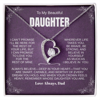 PERSONALIZED Beautiful Daughter, Wherever Life Takes You Necklace