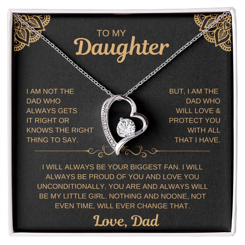 To My Daughter | From Dad Necklace -- Love You Unconditionally