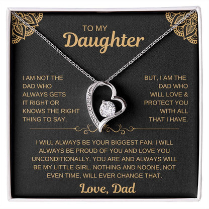To My Daughter | From Dad Necklace -- Love You Unconditionally
