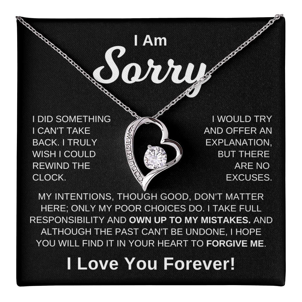 I'm Sorry -  No Excuses | Necklace