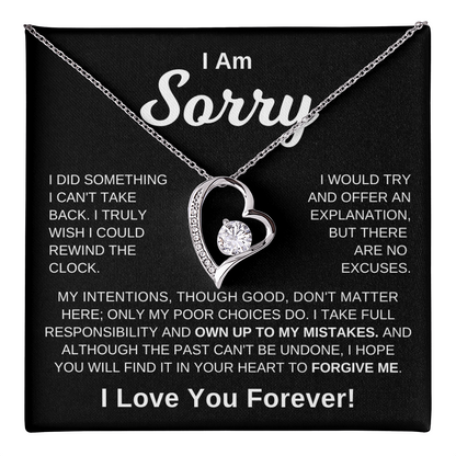 I'm Sorry -  No Excuses | Necklace