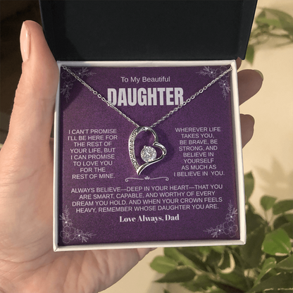 PERSONALIZED Beautiful Daughter, Wherever Life Takes You Necklace