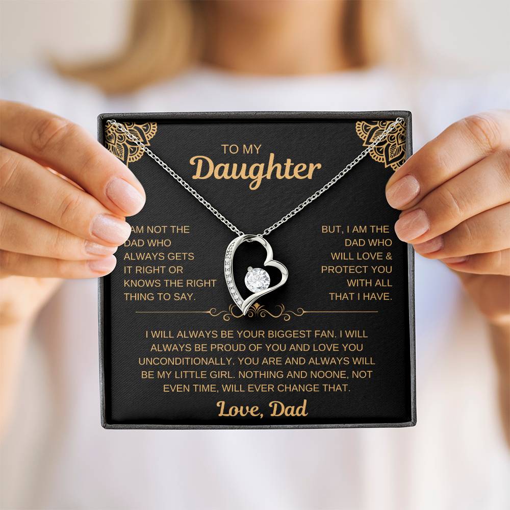 To My Daughter | From Dad Necklace -- Love You Unconditionally
