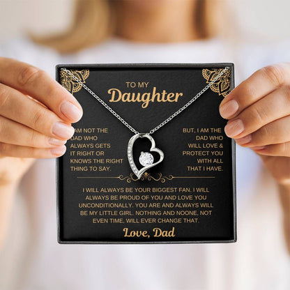 To My Daughter | From Dad Necklace -- Love You Unconditionally