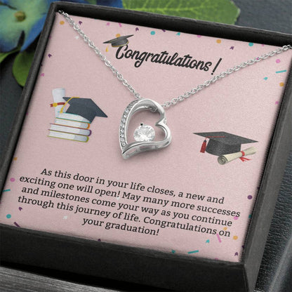 Graduation Necklace | Pink Background