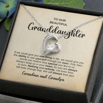 Forever Love Necklace – A Heartfelt Gift from Grandma and Grandpa to Their Granddaughter