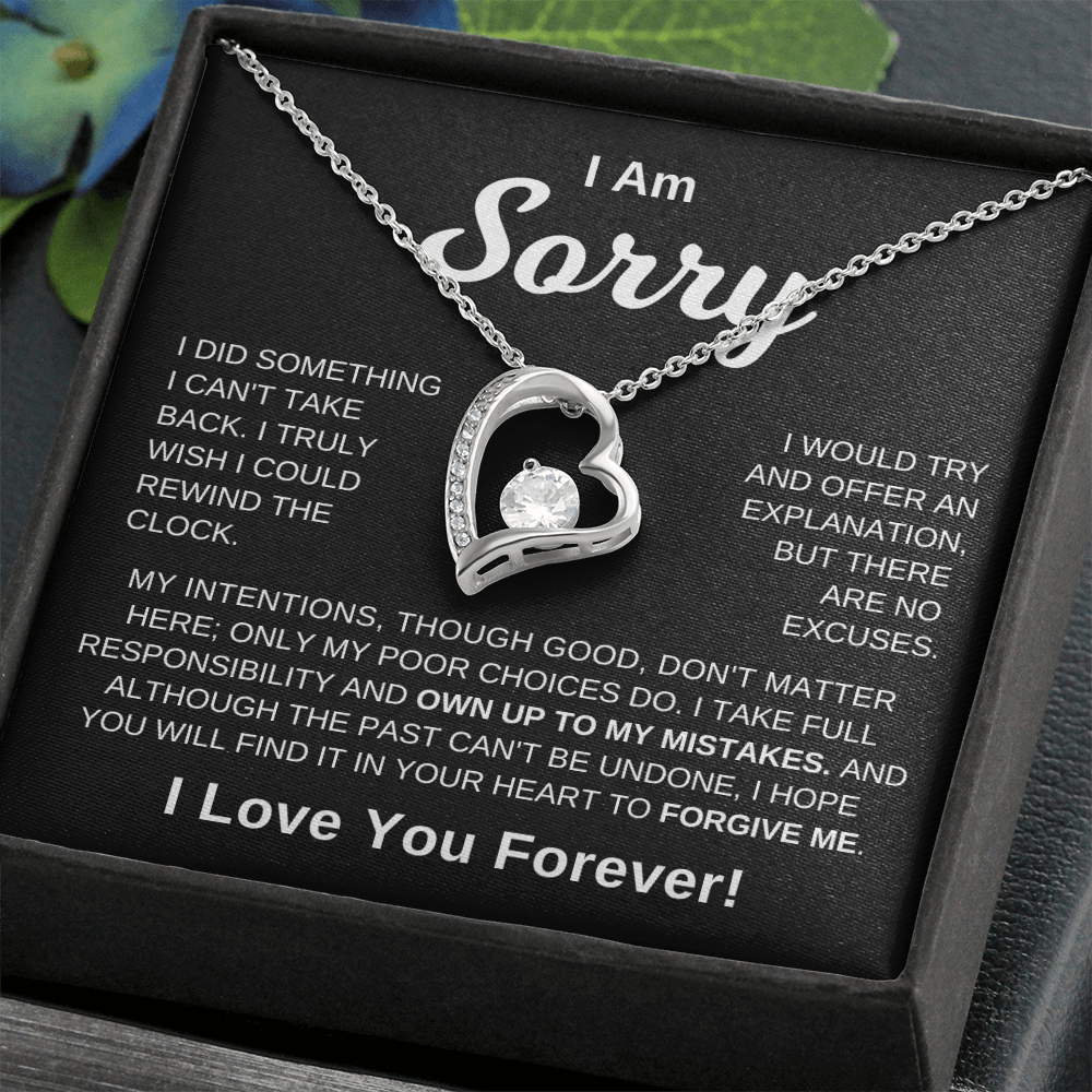 I'm Sorry -  No Excuses | Necklace
