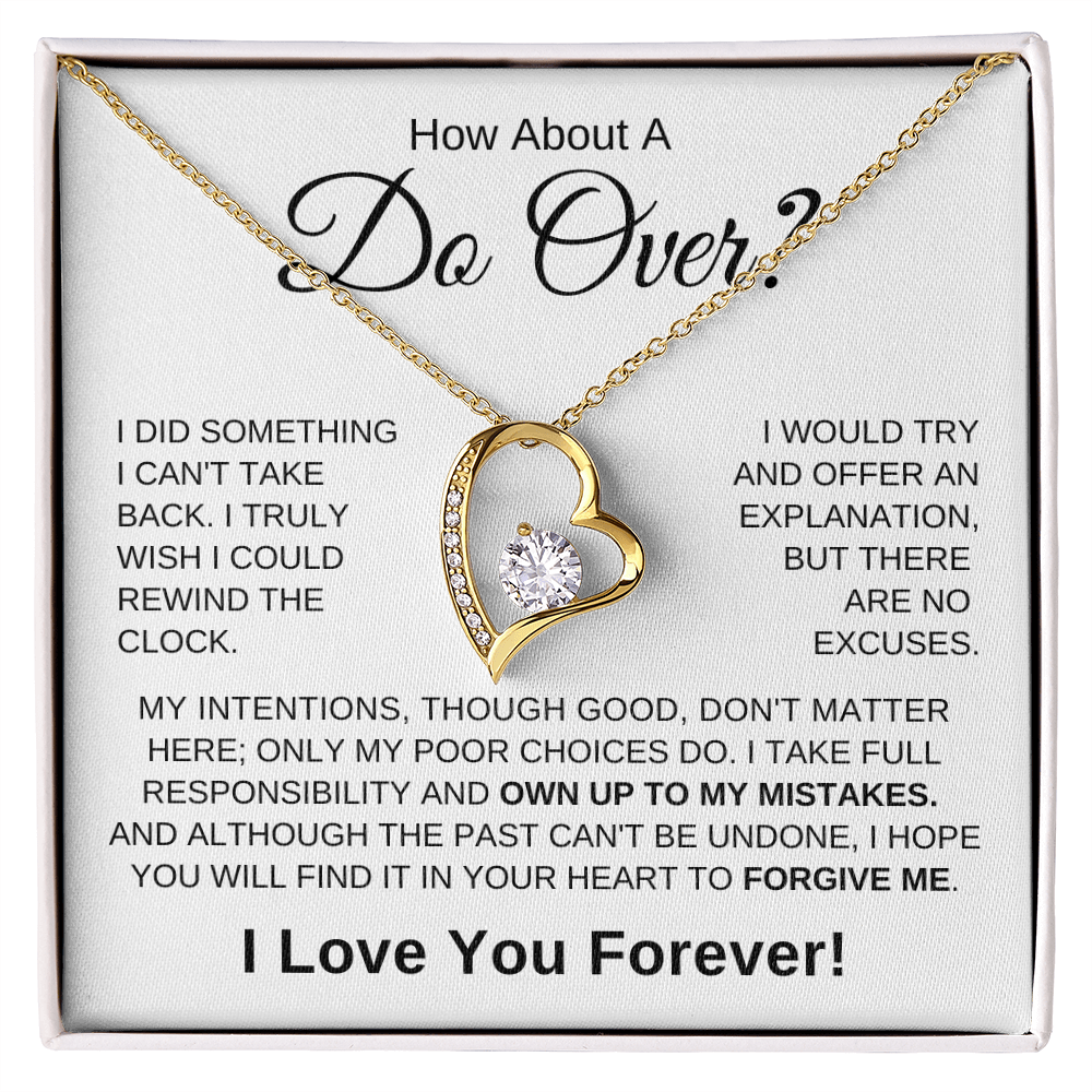 Apology Necklace - Do Over-W