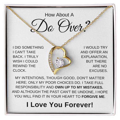 Apology Necklace - Do Over-W
