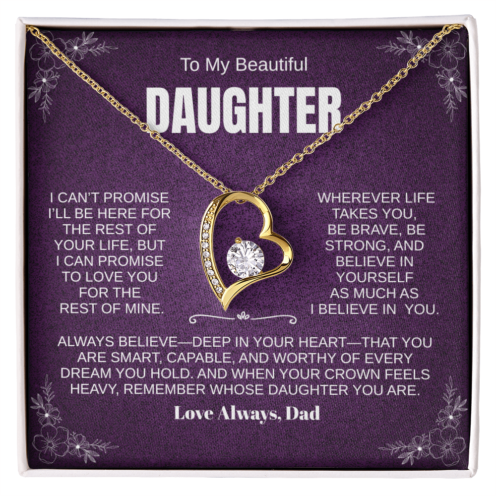 PERSONALIZED Beautiful Daughter, Wherever Life Takes You Necklace