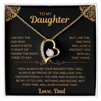 To My Daughter | From Dad Necklace -- Love You Unconditionally