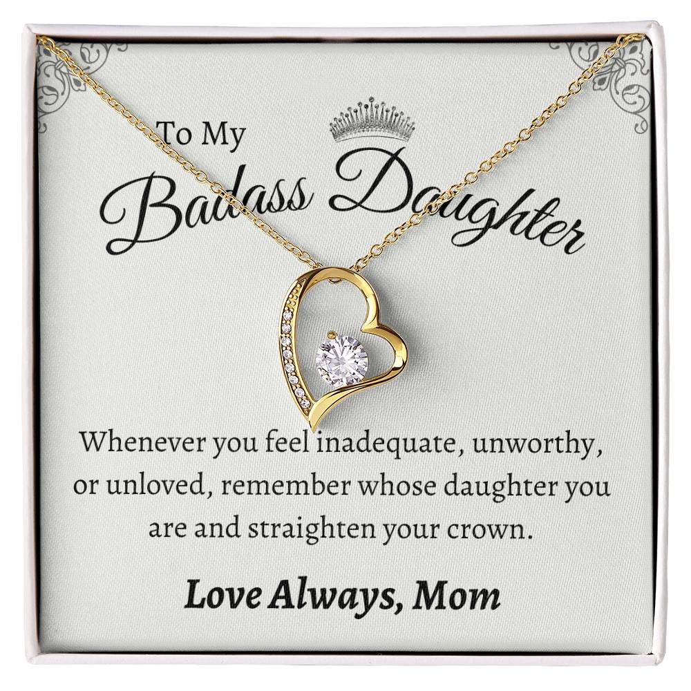 To My Badass Daughter Necklace