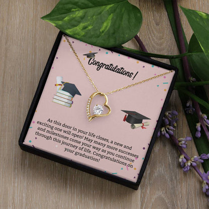 Graduation Necklace | Pink Background