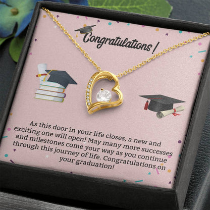 Graduation Necklace | Pink Background