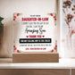 Daughter-in-Law LED Acrylic Gift Set (Clear)