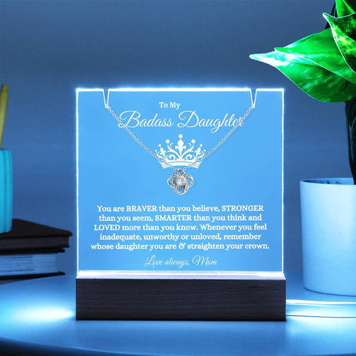 Badass Daughter From Mom | Keepsake Gift Set | LED