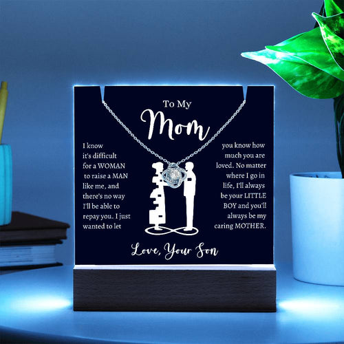 "To My Mom" | Not Easy to Raise a Man | Keepsake Gift Set