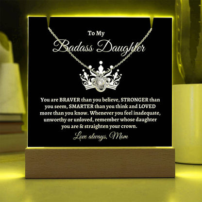 Badass Daughter | Keepsake Necklace Gift Set