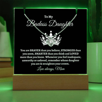 Badass Daughter | Keepsake Necklace Gift Set