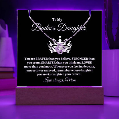 Badass Daughter | Keepsake Necklace Gift Set
